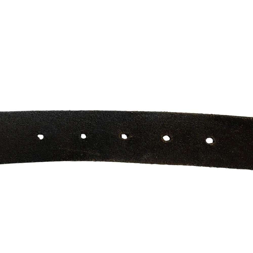 Zep-Pro Black Leather Georgia Belt Sz 38 UGA Bulldogs